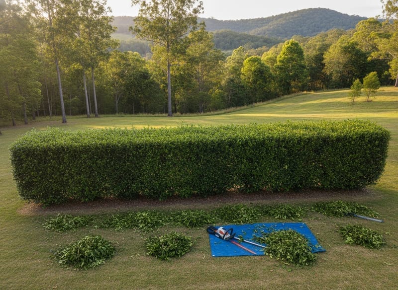 Hedge Trimming performed by Southern Highlands Arborist in the Southern Highlands