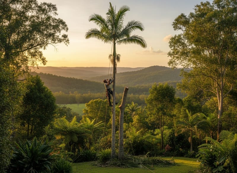 Palm Tree Removal performed by Southern Highlands Arborist in the Southern Highlands